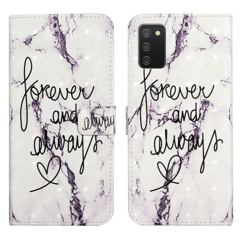 Folio Cover Samsung Galaxy A02s Marmo Per Sempre E Sempre