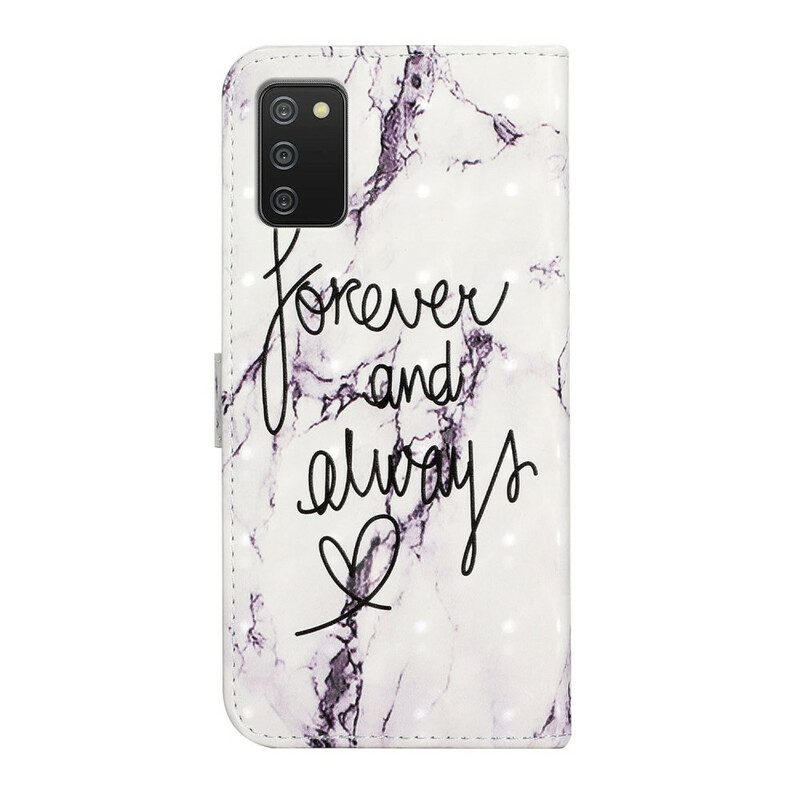 Folio Cover Samsung Galaxy A02s Marmo Per Sempre E Sempre