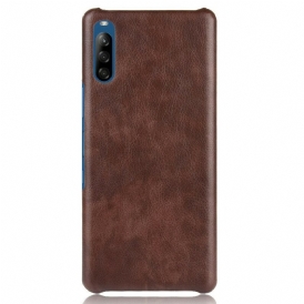 Cover Sony Xperia L4 Effetto Pelle Litchi
