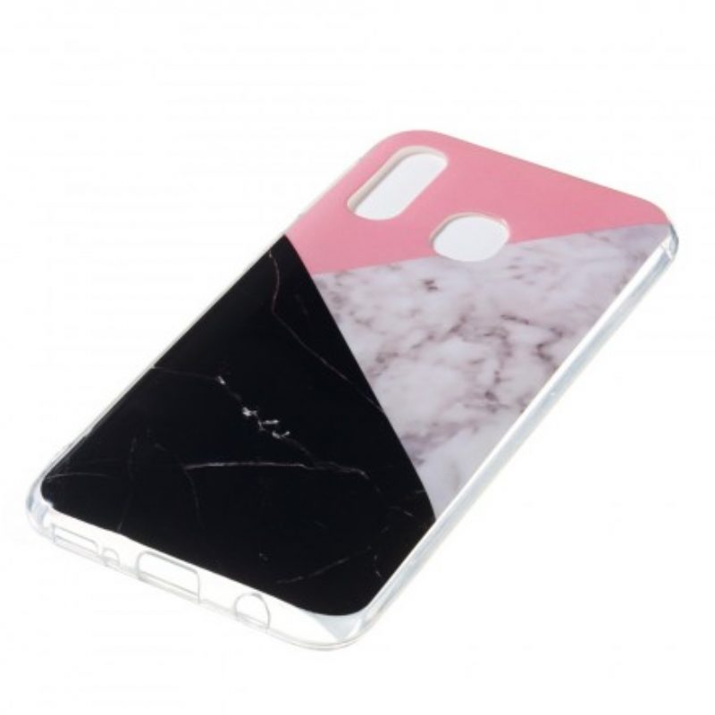 Cover Samsung Galaxy A40 Effetto Marmo Geometrico