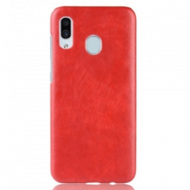 Cover Samsung Galaxy A40 Effetto Pelle Litchi