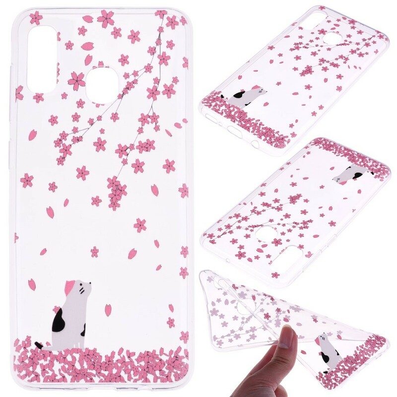 Cover Samsung Galaxy A40 Petali E Gatto