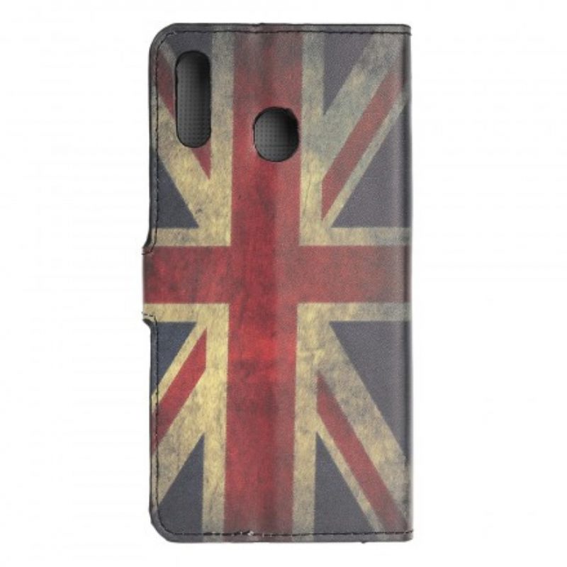 Custodia A Portafoglio Samsung Galaxy A40 Bandiera Dell'inghilterra