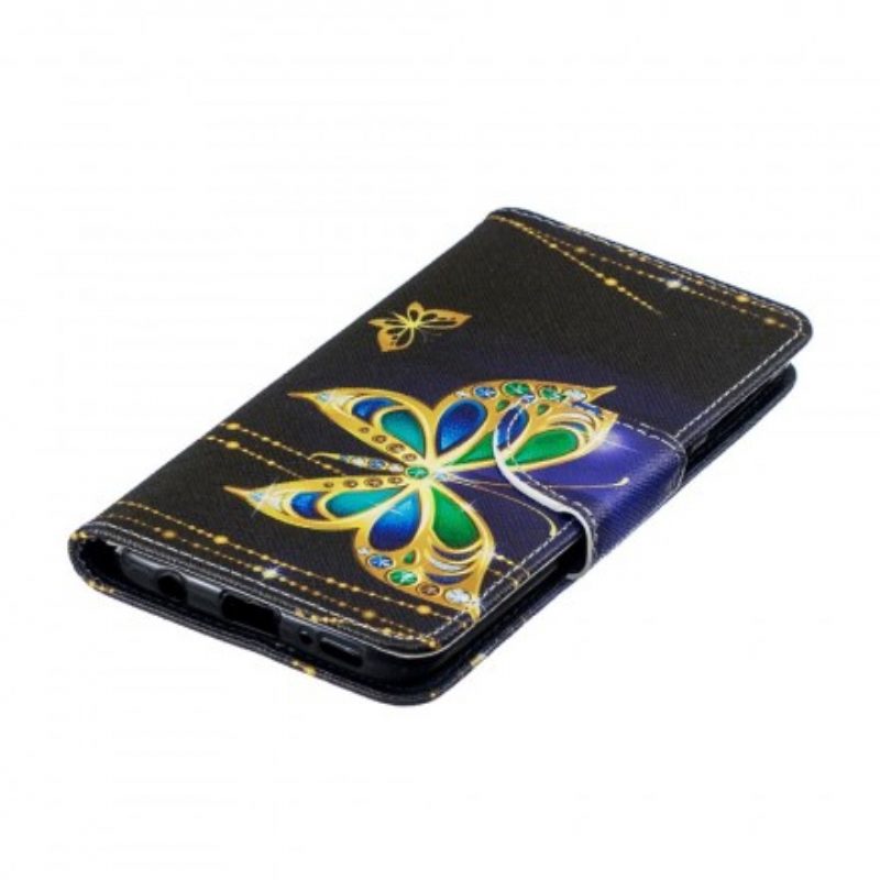 Custodia A Portafoglio Samsung Galaxy A40 Farfalla Magica