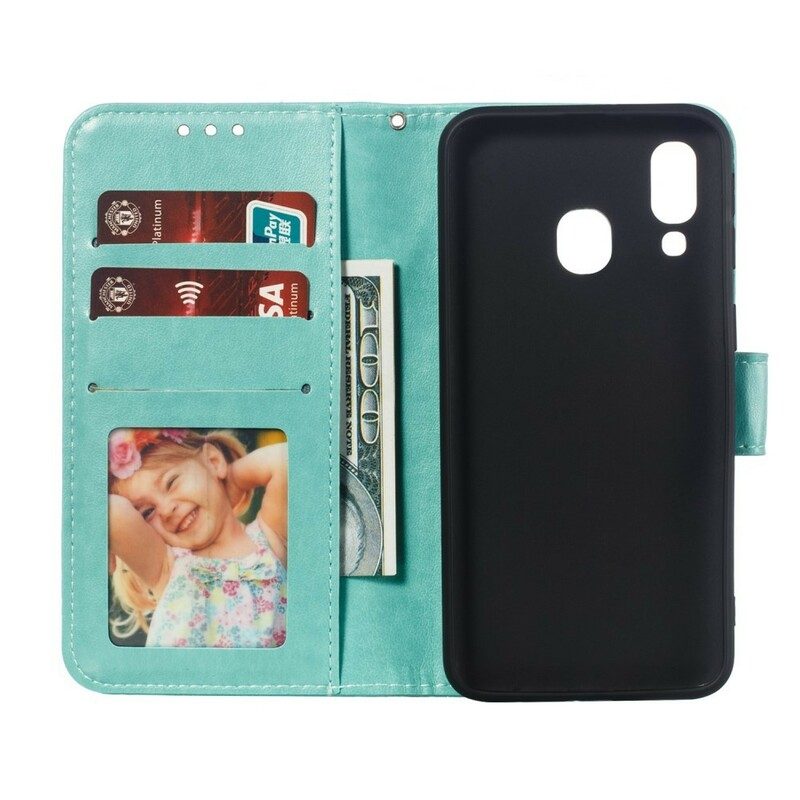 Custodia A Portafoglio Samsung Galaxy A40 Mandala Completo