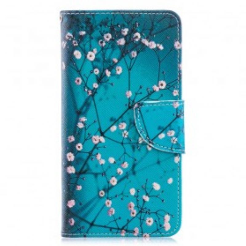 Custodia in pelle Samsung Galaxy A40 Albero In Fiore