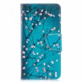 Custodia in pelle Samsung Galaxy A40 Albero In Fiore