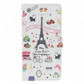 Custodia in pelle Samsung Galaxy A40 Amo Parigi