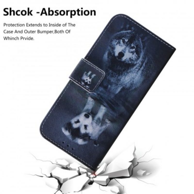 Custodia in pelle Samsung Galaxy A40 Ernesto Il Lupo