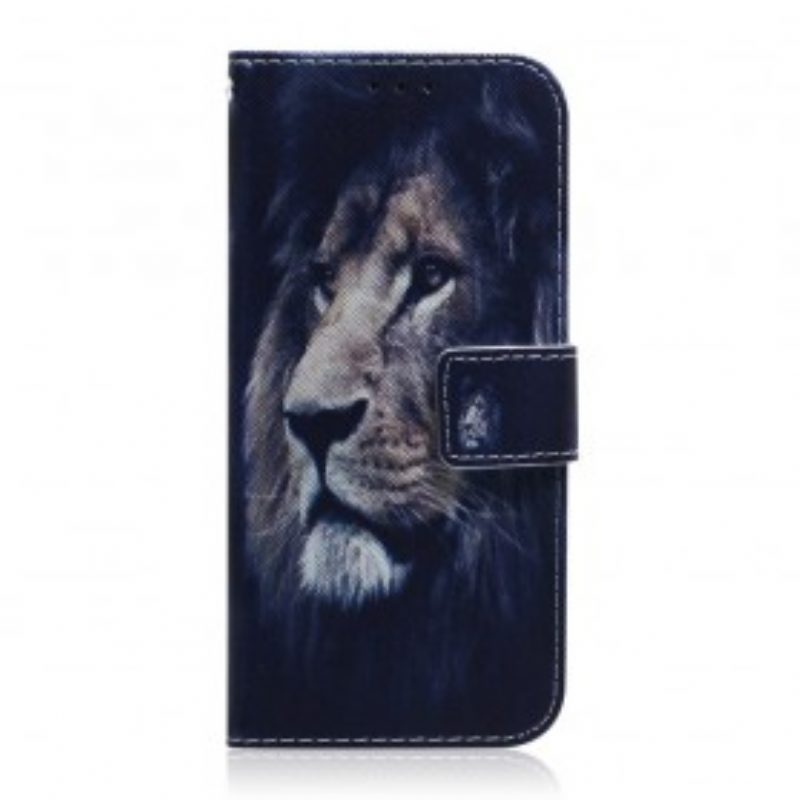 Custodia in pelle Samsung Galaxy A40 Leone Sognante