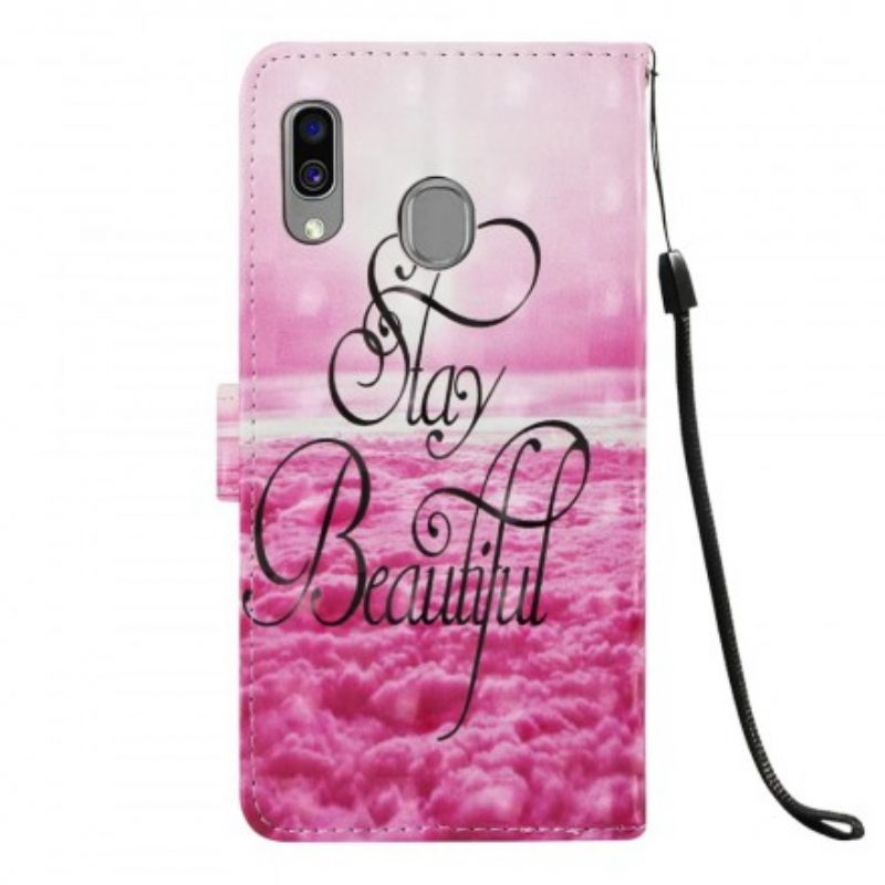 Custodia in pelle Samsung Galaxy A40 Rimanere Bello