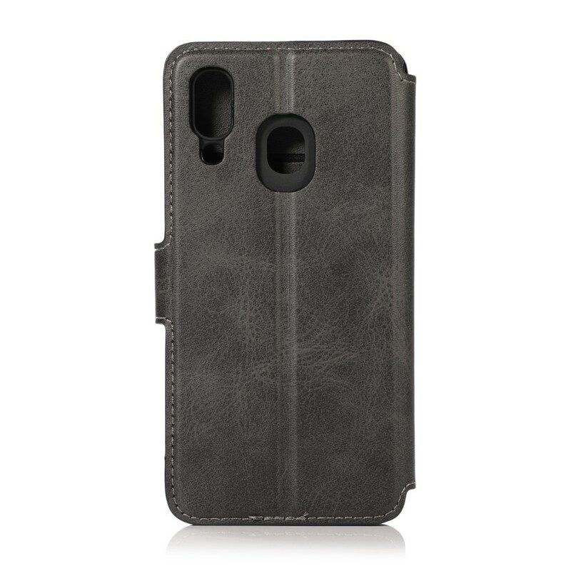 Custodia in pelle Samsung Galaxy A40 Stile Titolare Della Carta