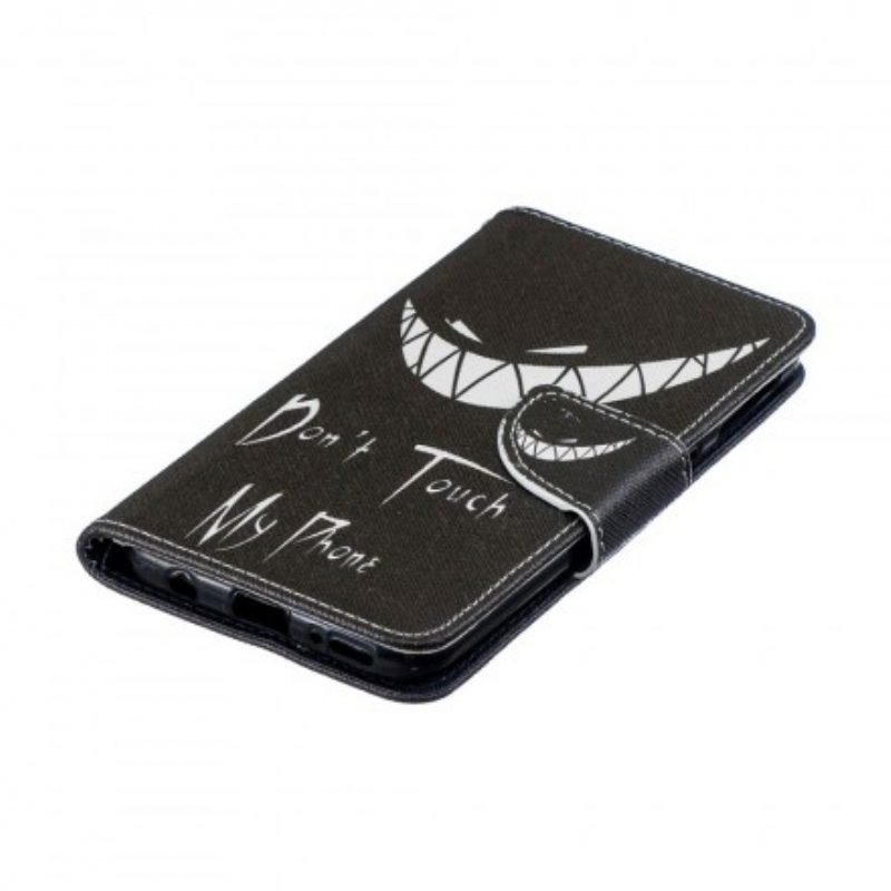 Custodia in pelle Samsung Galaxy A40 Telefono Del Diavolo