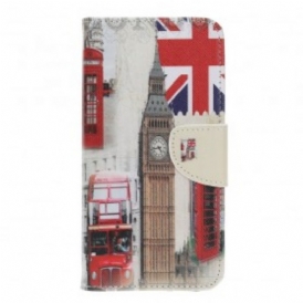 Custodia in pelle Samsung Galaxy A40 Vita Londinese