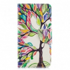 Folio Cover Samsung Galaxy A40 Albero Colorato