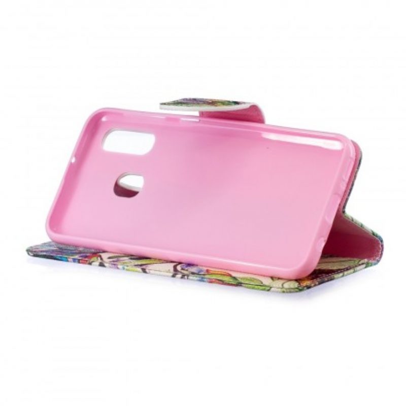 Folio Cover Samsung Galaxy A40 Albero Colorato
