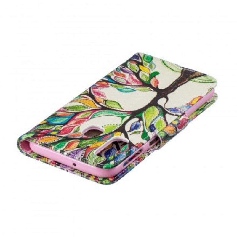 Folio Cover Samsung Galaxy A40 Albero Colorato