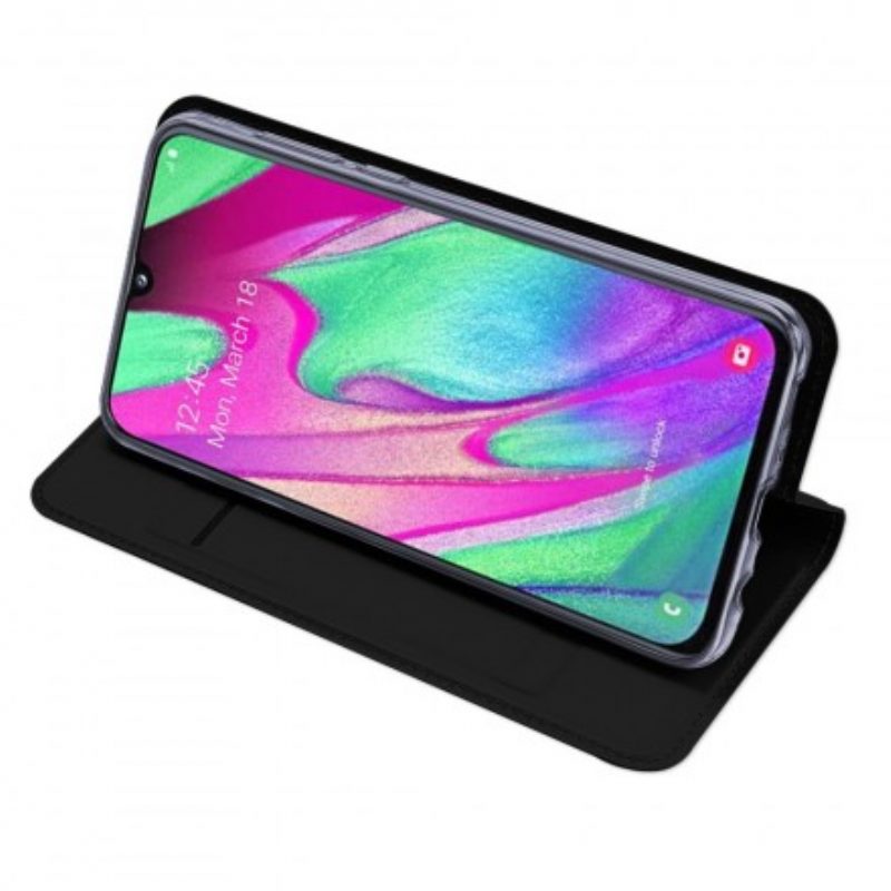 Folio Cover Samsung Galaxy A40 Custodia in pelle Pelle Pro Dux Ducis