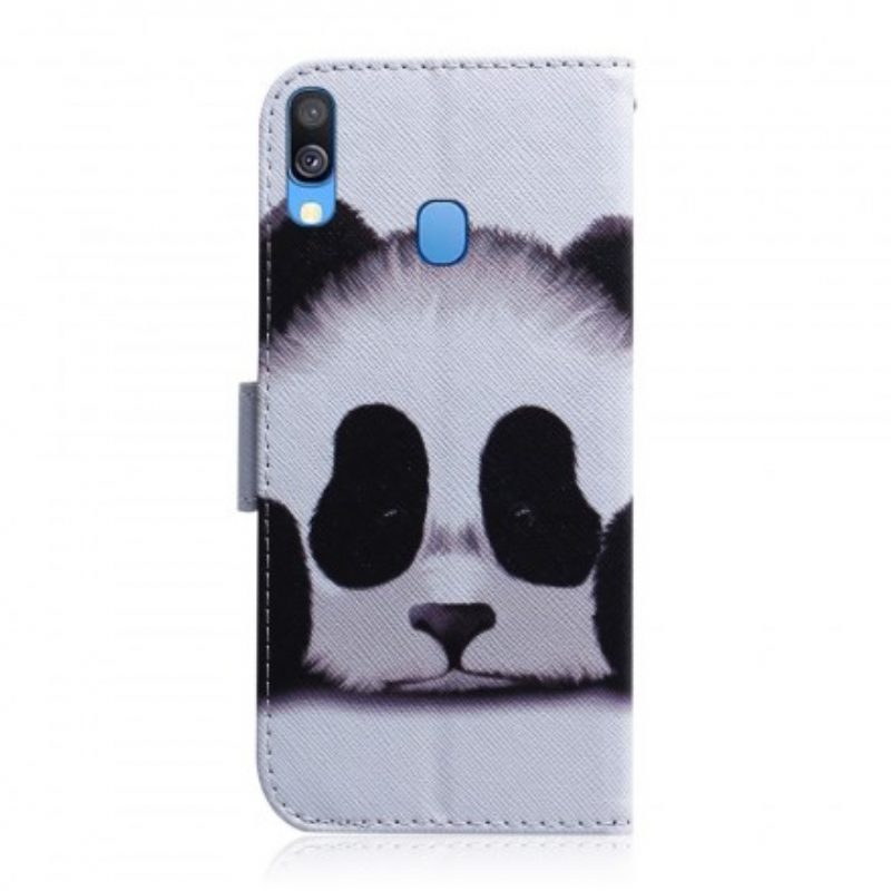 Folio Cover Samsung Galaxy A40 Faccia Da Panda