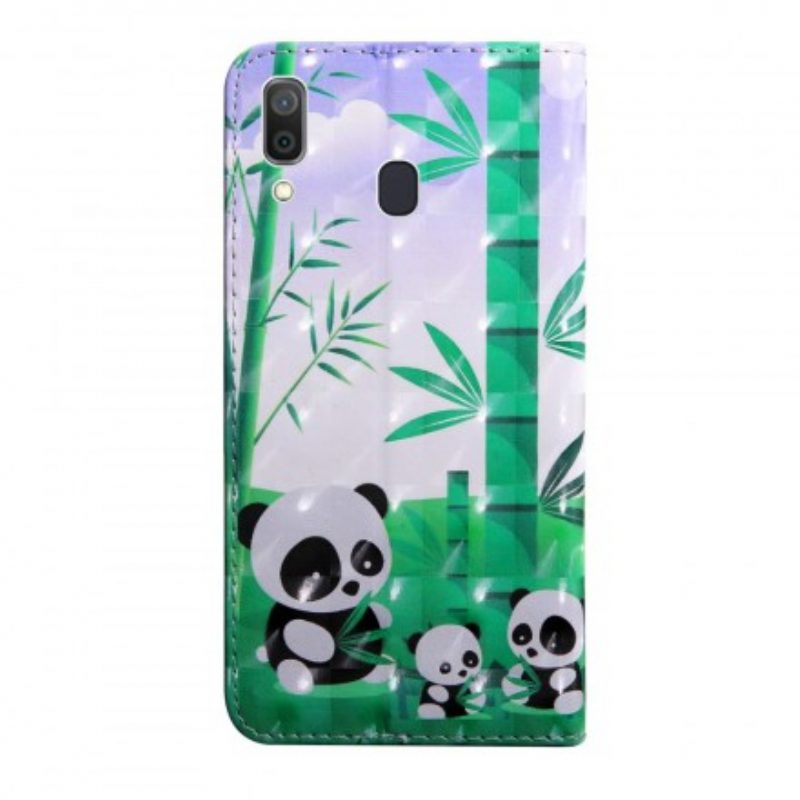 Folio Cover Samsung Galaxy A40 Famiglia Panda