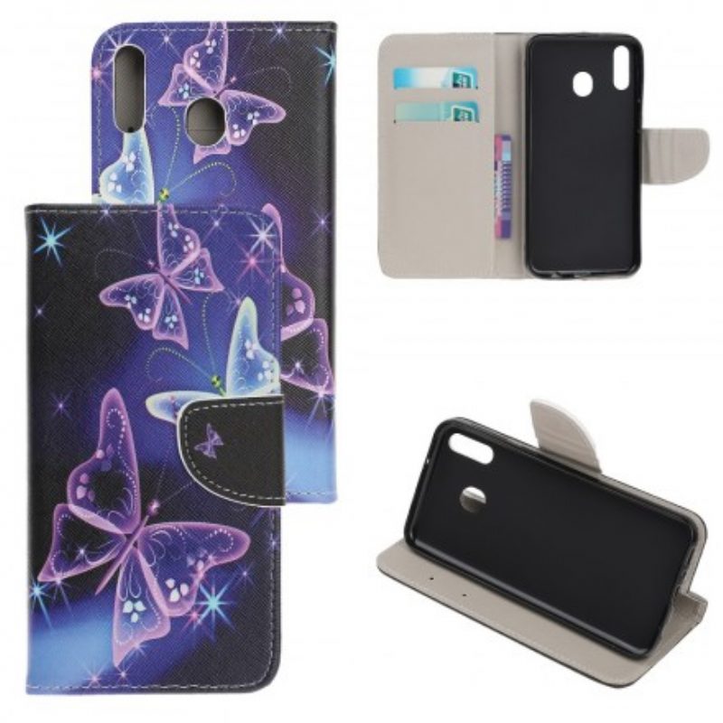 Folio Cover Samsung Galaxy A40 Farfalle E Fiori