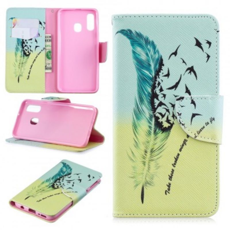 Folio Cover Samsung Galaxy A40 Impara A Volare