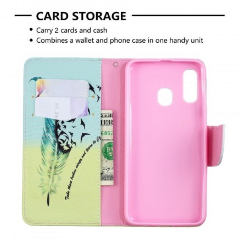 Folio Cover Samsung Galaxy A40 Impara A Volare