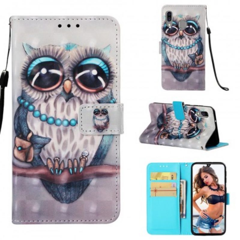 Folio Cover Samsung Galaxy A40 Signorina Gufo