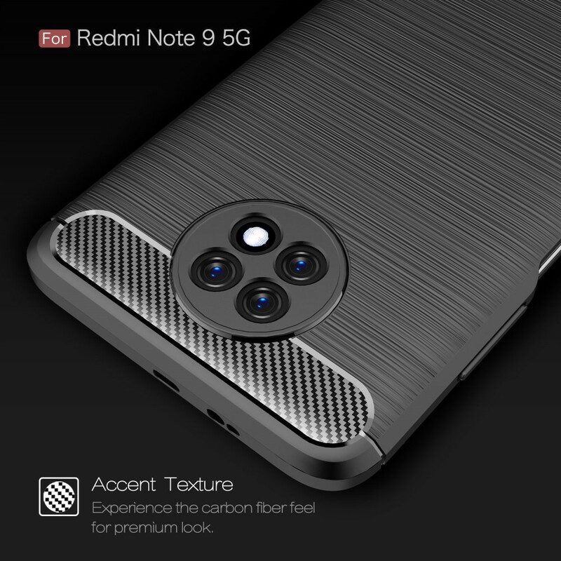 Cover Xiaomi Redmi Note 9T Fibra Di Carbonio Spazzolata