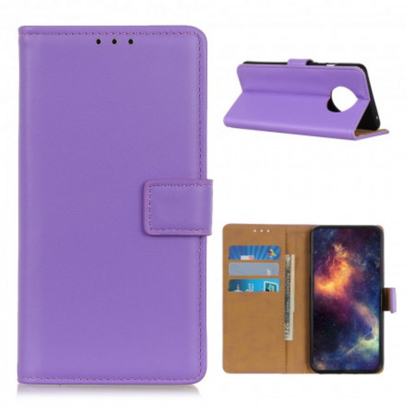 Custodia in pelle Xiaomi Redmi Note 9T Ecopelle Tinta Unita