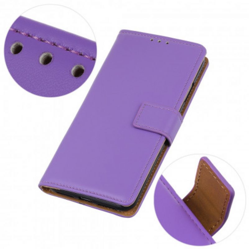 Custodia in pelle Xiaomi Redmi Note 9T Ecopelle Tinta Unita