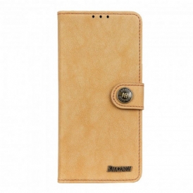 Custodia in pelle Xiaomi Redmi Note 9T Khazneh Crosta Di Cuoio