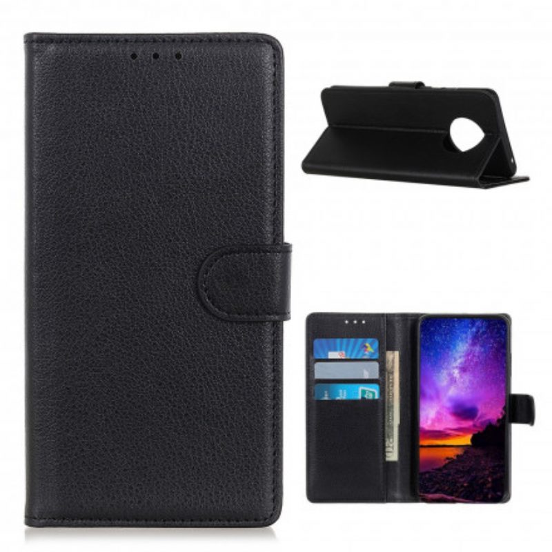 Custodia in pelle Xiaomi Redmi Note 9T Litchi Tradizionale