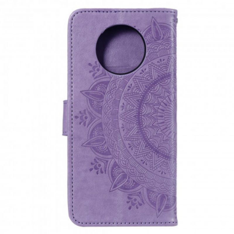 Custodia in pelle Xiaomi Redmi Note 9T Mandala Del Sole