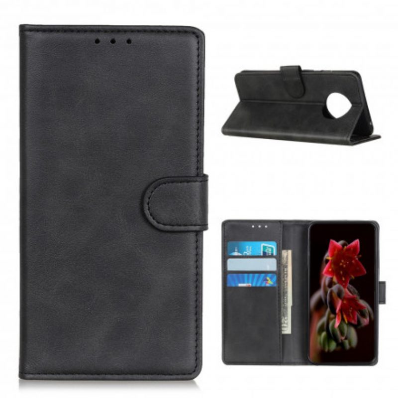 Custodia in pelle Xiaomi Redmi Note 9T Retro Effetto Pelle Opaca