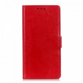 Custodia in pelle Xiaomi Redmi Note 9T Semplice Effetto Pelle Lucida