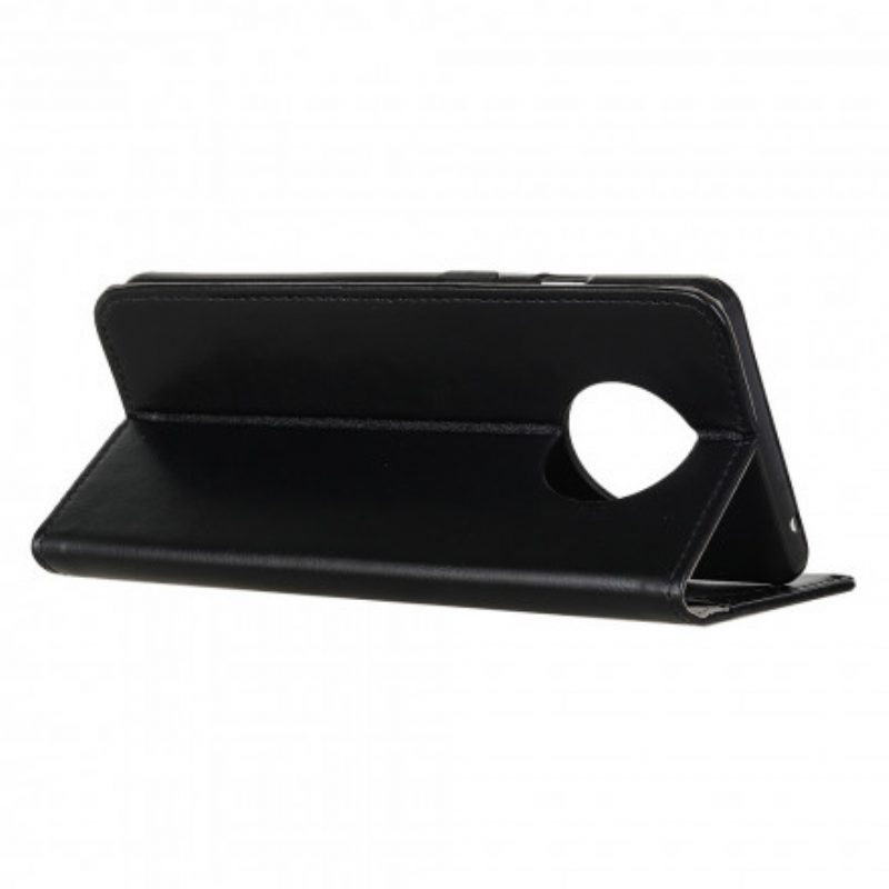 Custodia in pelle Xiaomi Redmi Note 9T Semplice Effetto Pelle Lucida