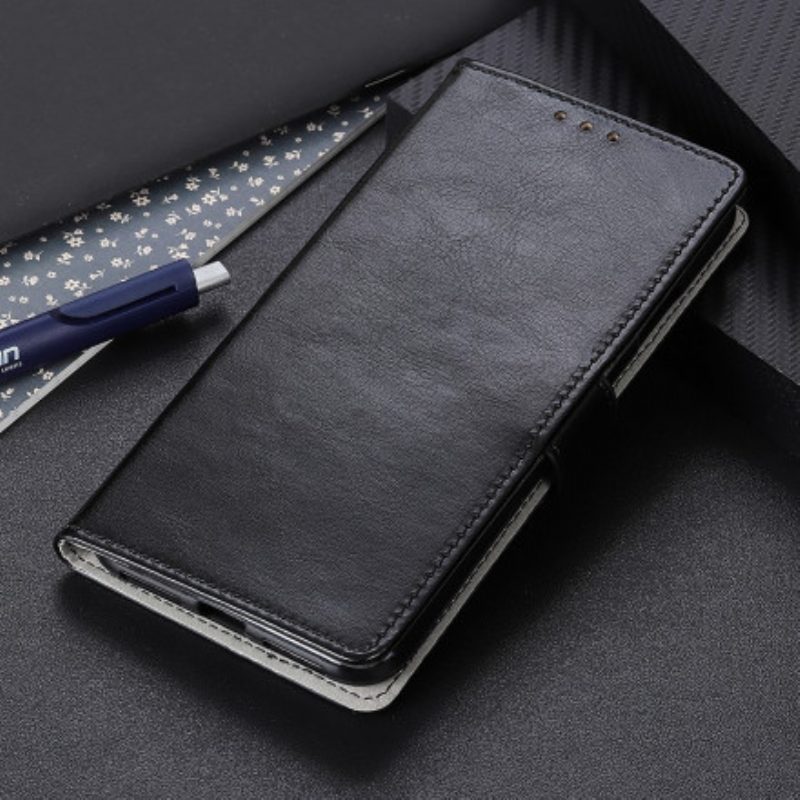 Custodia in pelle Xiaomi Redmi Note 9T Semplice Effetto Pelle Lucida