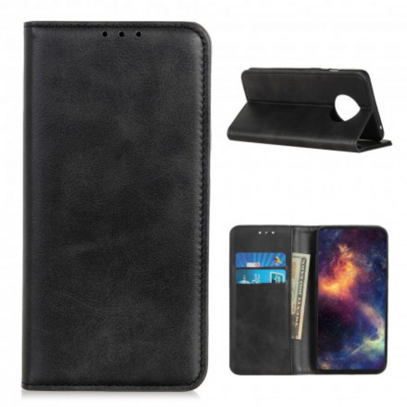 Folio Cover Xiaomi Redmi Note 9T Custodia in pelle Pelle Crosta Eleganza