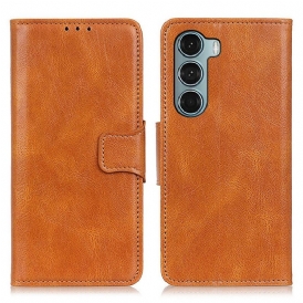Custodia in pelle Moto G200 5G Chiusura Reversibile Effetto Pelle