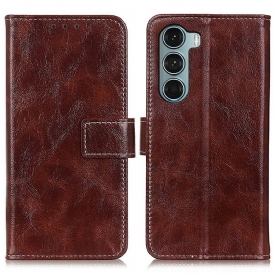 Custodia in pelle Moto G200 5G Cuciture Lucide Ea Vista