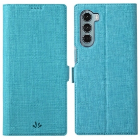 Folio Cover Moto G200 5G Custodia in pelle Vili Dmx Testurizzato