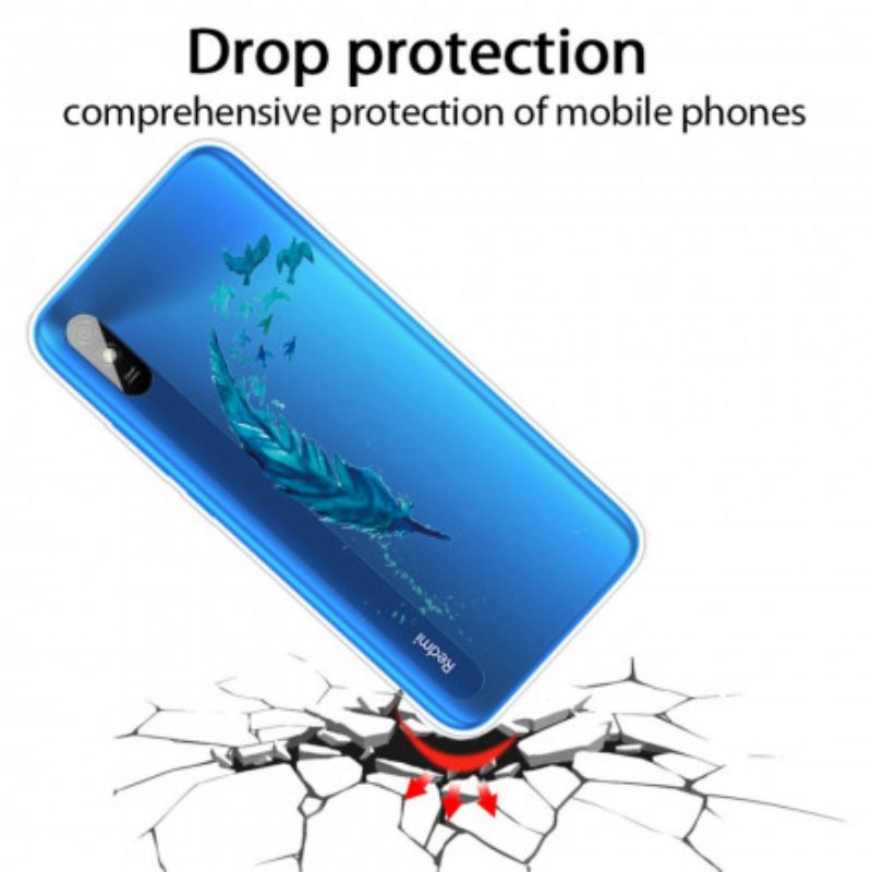 Cover Xiaomi Redmi 9A Bella Piuma Blu