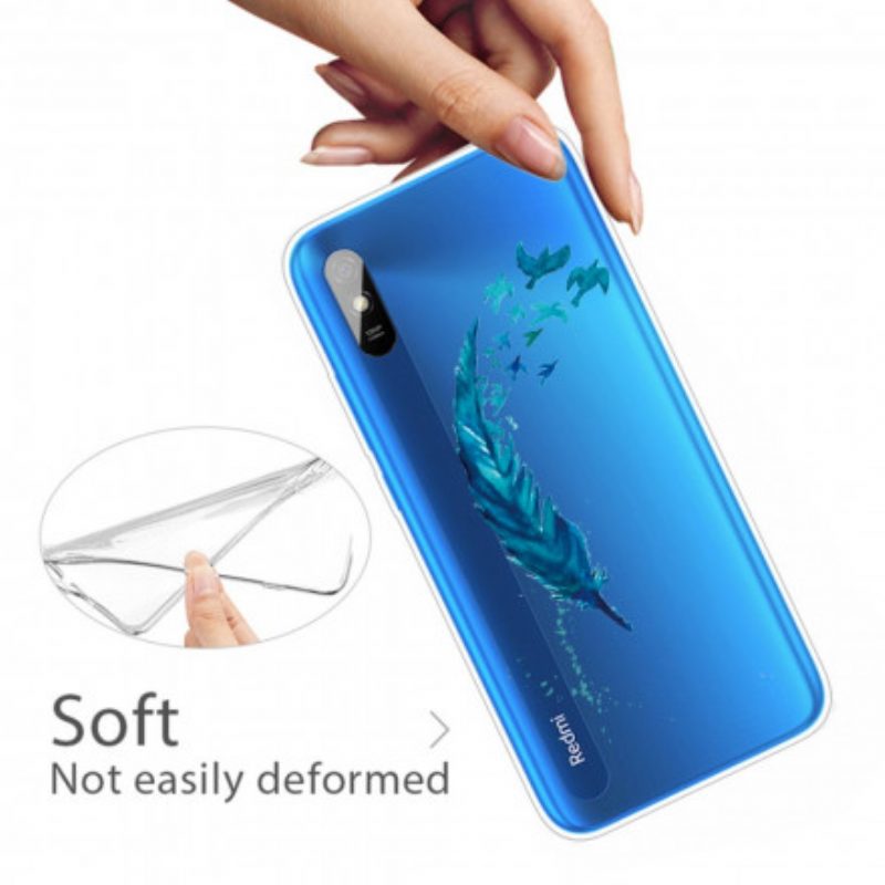 Cover Xiaomi Redmi 9A Bella Piuma Blu