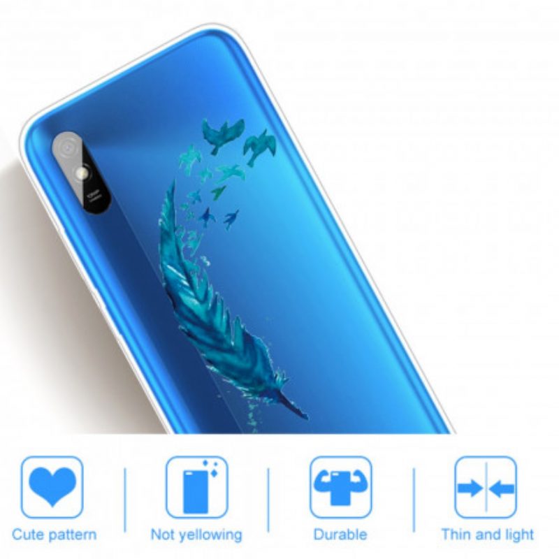 Cover Xiaomi Redmi 9A Bella Piuma Blu