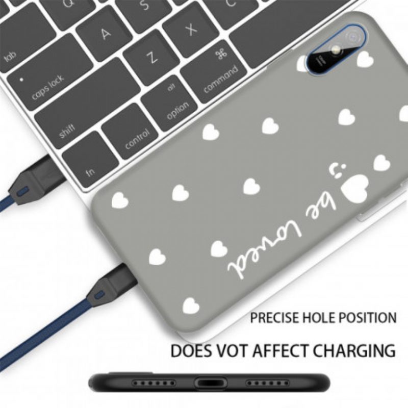 Cover Xiaomi Redmi 9A Cuore In Silicone Be Loved