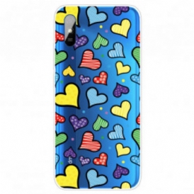 Cover Xiaomi Redmi 9A Cuori Multicolori