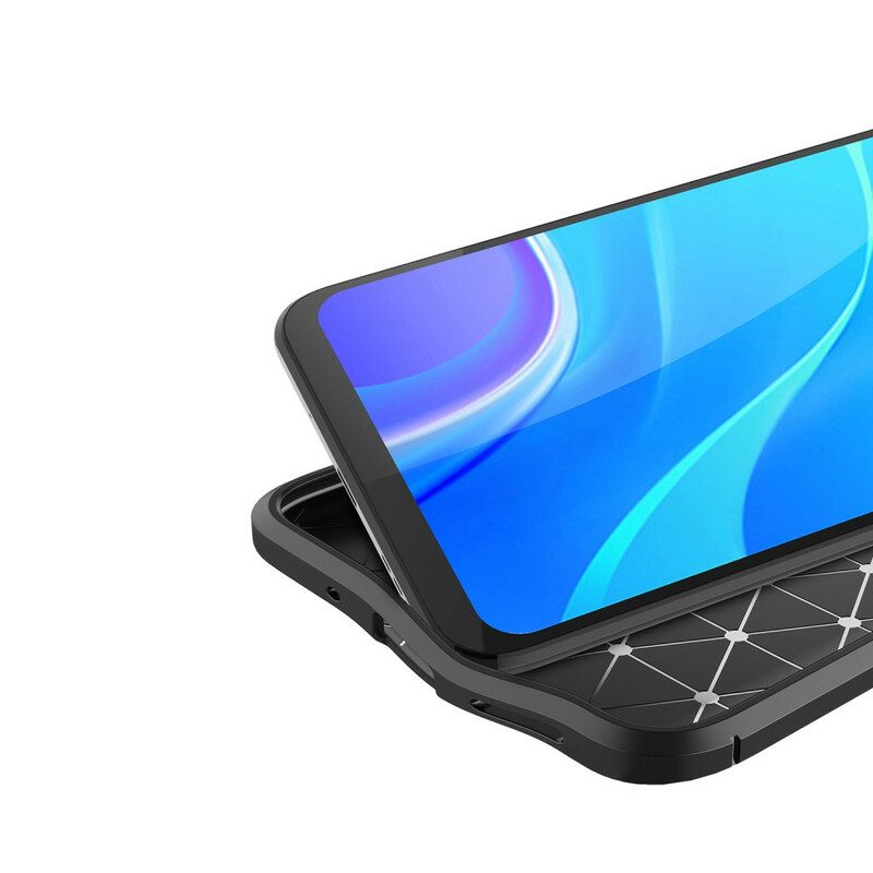 Cover Xiaomi Redmi 9A Doppia Linea Litchi Effetto Pelle