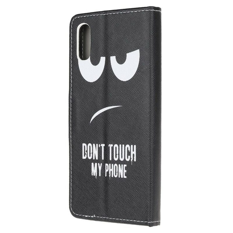 Custodia in pelle Xiaomi Redmi 9A Non Toccare Il Mio Telefono
