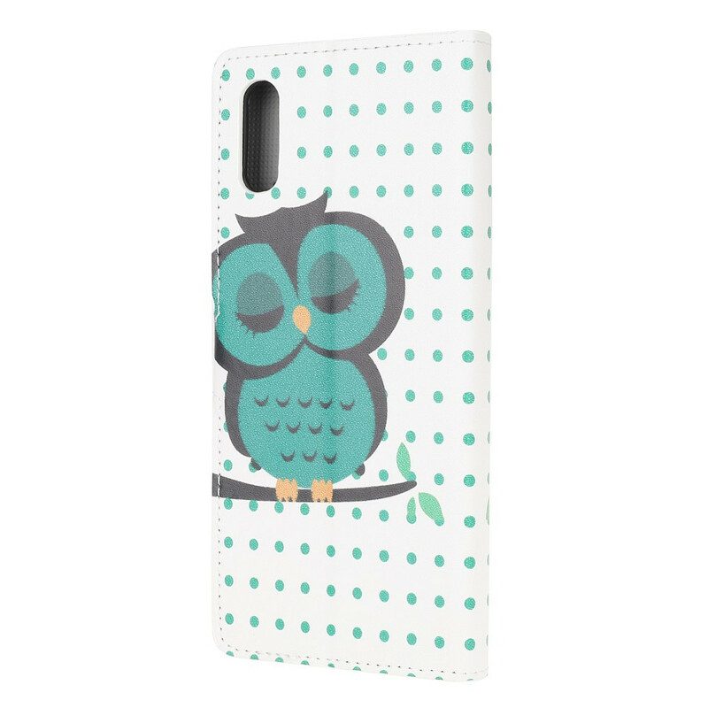 Folio Cover Xiaomi Redmi 9A Gufo Addormentato